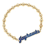 Kansas Jayhawks Autograph Enamel Stretch Bracelet