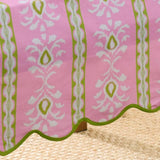 Rosemary Stripe Pink Square Game Tablecloth