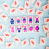 The Dirty Mahj Tile Set for Mahjong Play (with pouch)