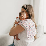 3 Pack Premium Burp Cloths - Bloom
