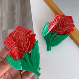 Hair Claw Clip-Rose