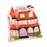 Pink-A-Boo Haunted House 8in Dessert Plates