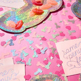 Penis Confetti - 200 pc pink + holographic confetti, Bachelorette Party