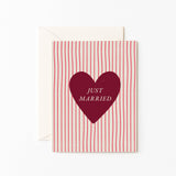 Just Married Stripe Card