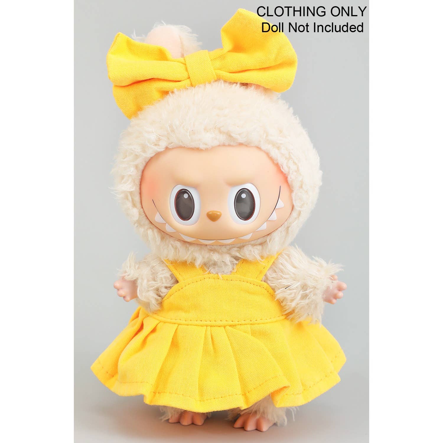 PLEATED DRESS WITH MATCHING BOW LABUBU OUTFIT ONLY