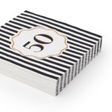 50TH BIRTHDAY COCKTAIL NAPKINS