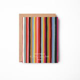Thank You Rainbow Stripes Card