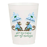 Not my Circus Not my Monkeys Frosted Cups