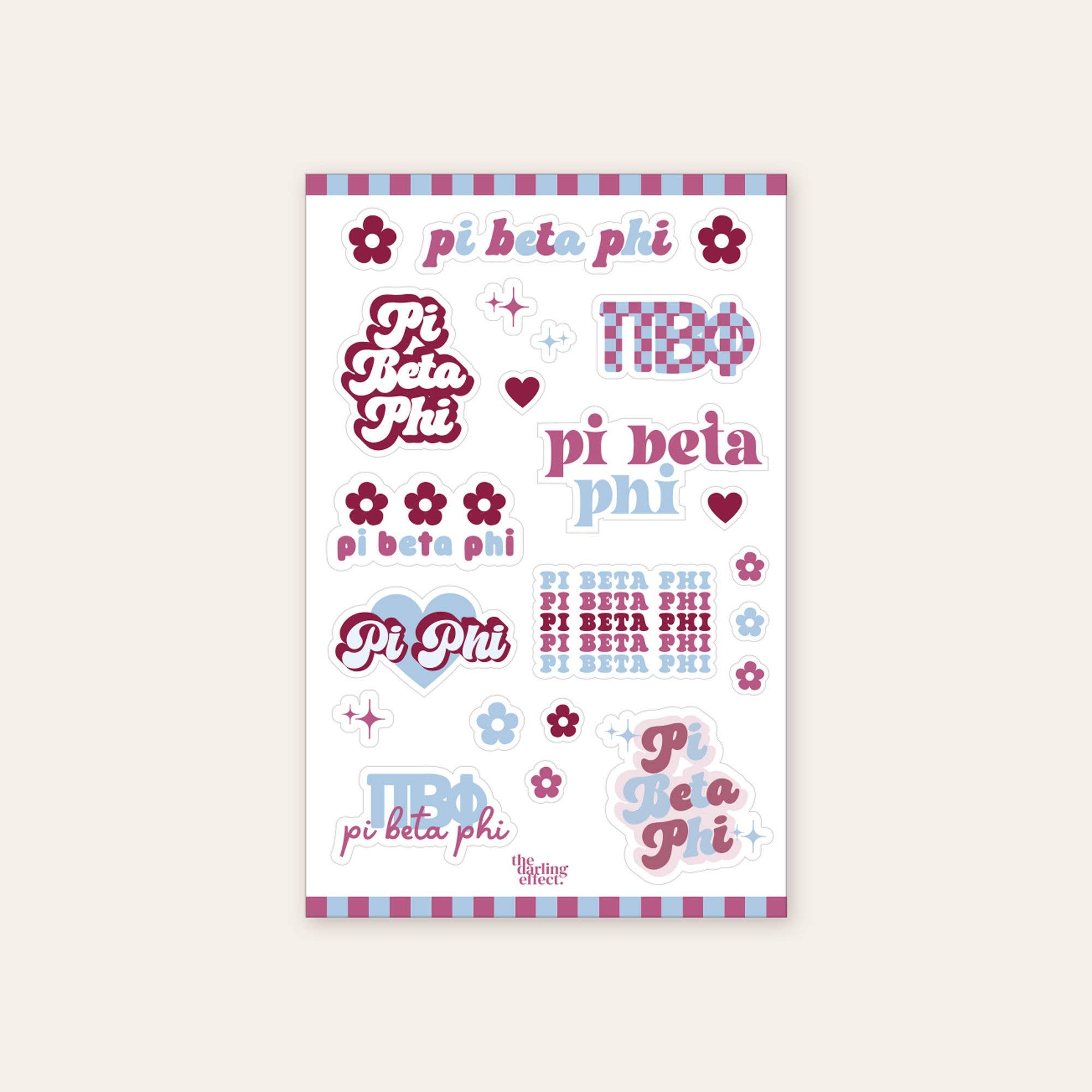 Sorority Sticker Sheet - 19 Chapters Available