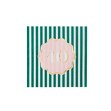 40TH BIRTHDAY COCKTAIL NAPKINS