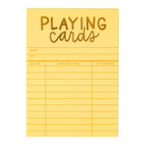Yellow Library Card Deck Of Playing Cards