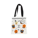 Vintage Halloween Characters Canvas Tote Bag