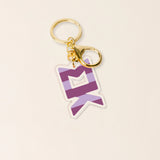 Sorority Stripes Acrylic Keychain