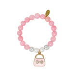 Fancy Pink Hearts Bracelet