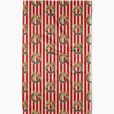 Red Wreaths Tea Towel