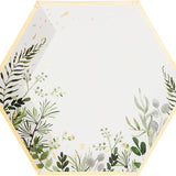 Secret Garden Party Plates - Premium Large Paper Plates