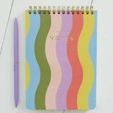 Spiral Jotter | Wavy Rainbow
