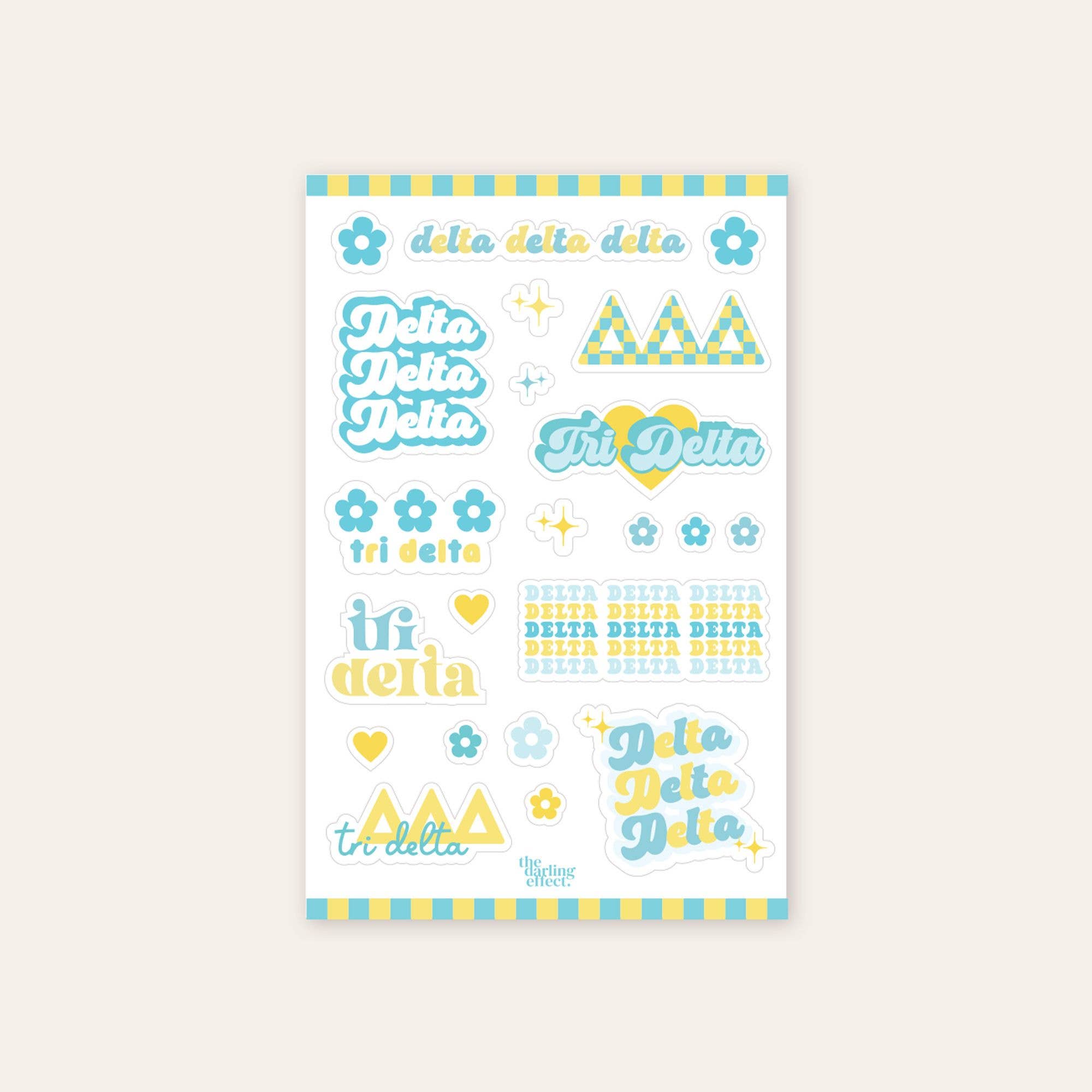 Sorority Sticker Sheet - 19 Chapters Available