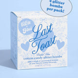 Last Toast Glitter Bombs - 4 cotton candy glitter bombs, Bachelorette Gift, Bride to Be