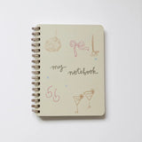 Disco Bow Spiral Notebook