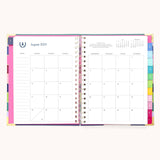 2025-2026 Spiral Weekly Simplified Planner - Rainbow Row