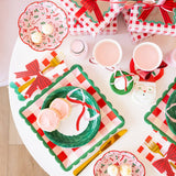 Candy Cane Patterned Plate