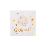 PINK DISCO BALL COCKTAIL NAPKINS