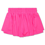 Bright Pink Butterfly Shorts (Youth Large (14))