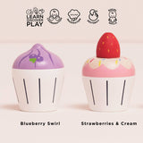 Wooden Cupcake Play Food Set