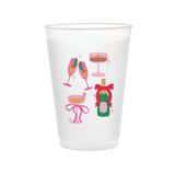 Pop Fizz Clink Frosted 16oz Reusable Cups - Set of 6