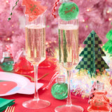 Christmas Spirit Ornaments - 10 shot glass ornaments, Christmas Party, Team Nice Naughty