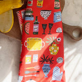 Cotton Tea Towel with Embroidered Detail | Kitchen Shelf