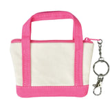 Mini Tote Bag Lip Balm Key Chain Set