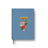 Garden Party Embroidered Monogram Journal