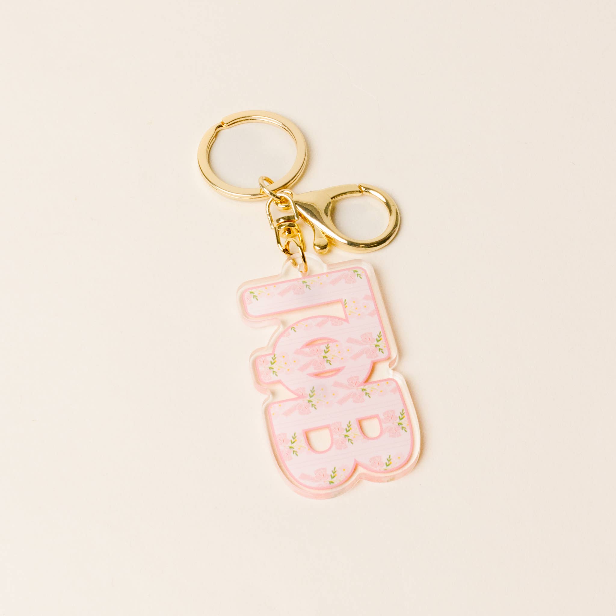 Sorority Oh So Fancy Letter Acrylic Keychain