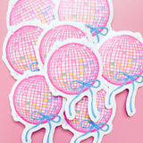 Rainbow Disco Ball Sticker