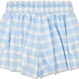 Blue Gingham Butterfly Shorts (Large (14))