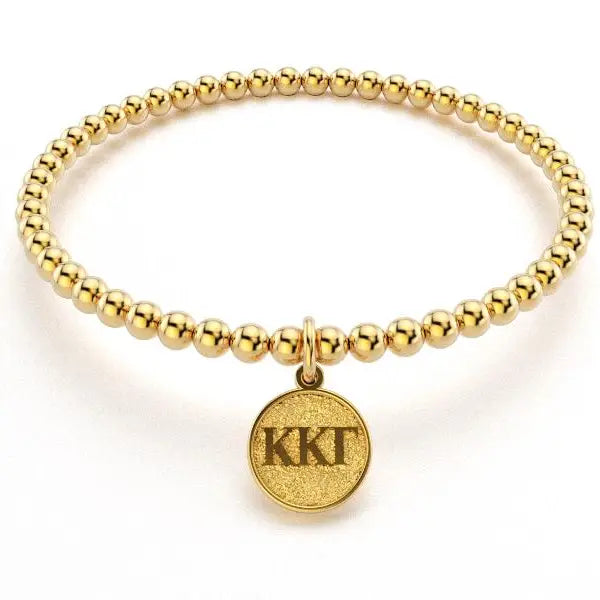 Sorority Gold Beaded Bracelet