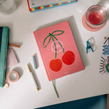 Fresh Cherries A5 Hardcover Lined Notebook