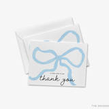 Blue Bow Thank You Cards [individually wrapped]