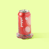Scalloped Beverage Coaster - Happy Confetti