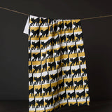 Salem Cat Stripe Tea Towel