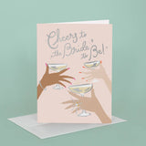 Cheers To The Bride Greeting Card with Silver Foil