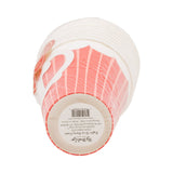 Striped cup with handle