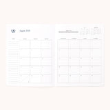 2025-2026 Softcover Monthly Simplified Planner - Happy Stripe