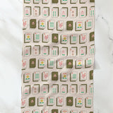 Flower Tiles Tea Towel