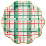 CHRISTMAS PLAID DINNER PLATES