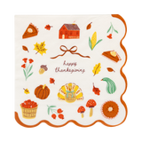 Harvest Icons Cocktail Paper Napkins