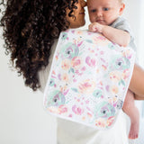 3 Pack Premium Burp Cloths - Bloom