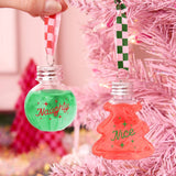 Christmas Spirit Ornaments - 10 shot glass ornaments, Christmas Party, Team Nice Naughty